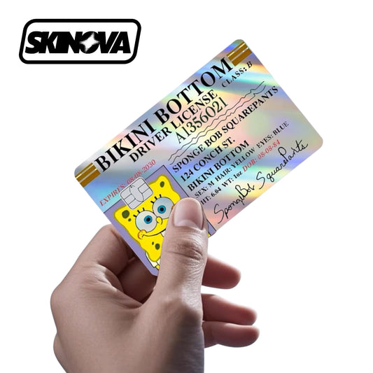 “SpongeBob Drivers License” Premium Card Skin