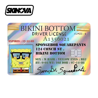 “SpongeBob With Glasses” Premium Card Skin