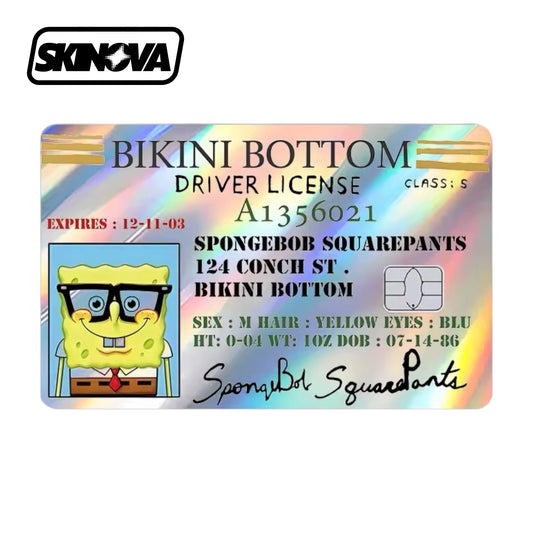 “SpongeBob With Glasses” Premium Card Skin