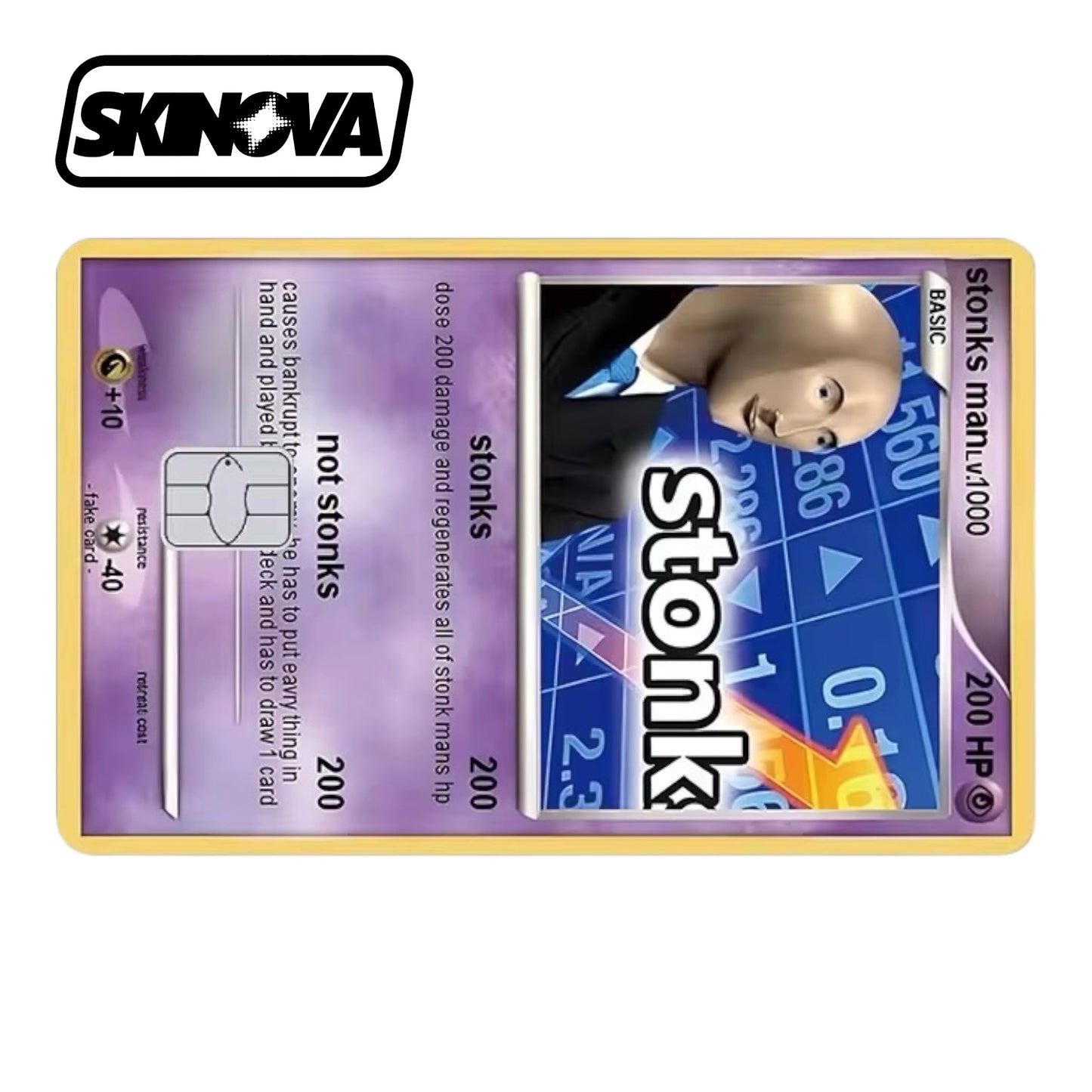 “Stonks Pokemon Card” Premium Card Skin