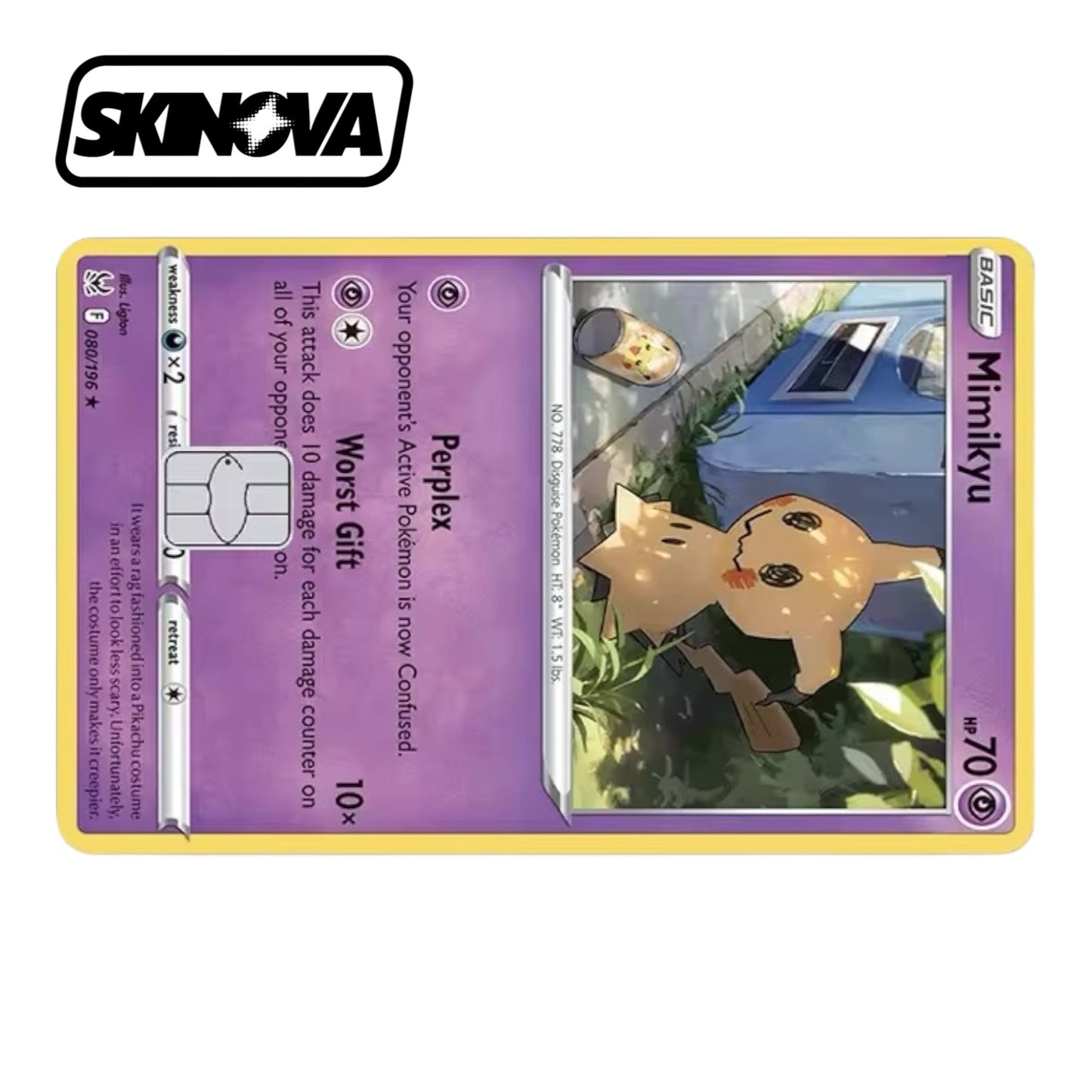 “Mimikyu Pokemon Card” Premium Card Skin