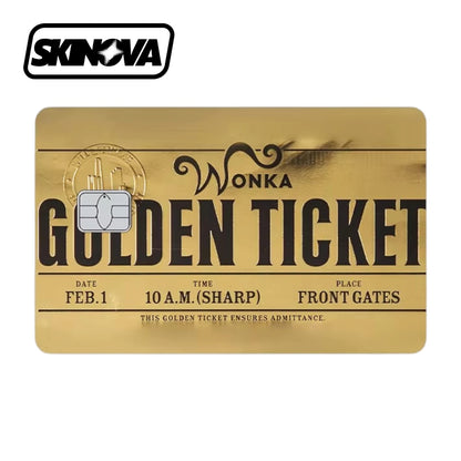 “Wonka Golden Ticket” Premium Card Skin