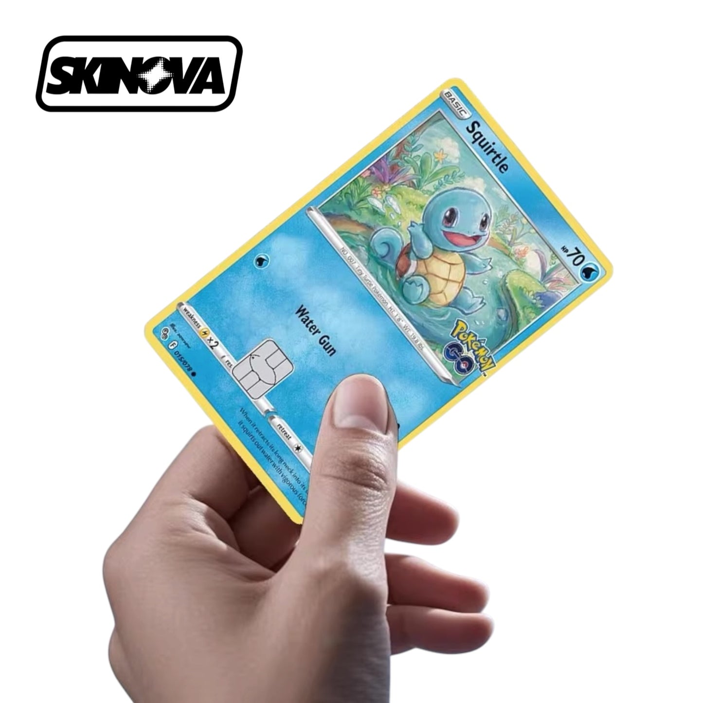 “Squirtle Pokemon Go Card” Premium Card Skin