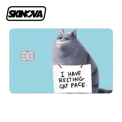 “I Have Resting Cat Face” Premium Card Skin