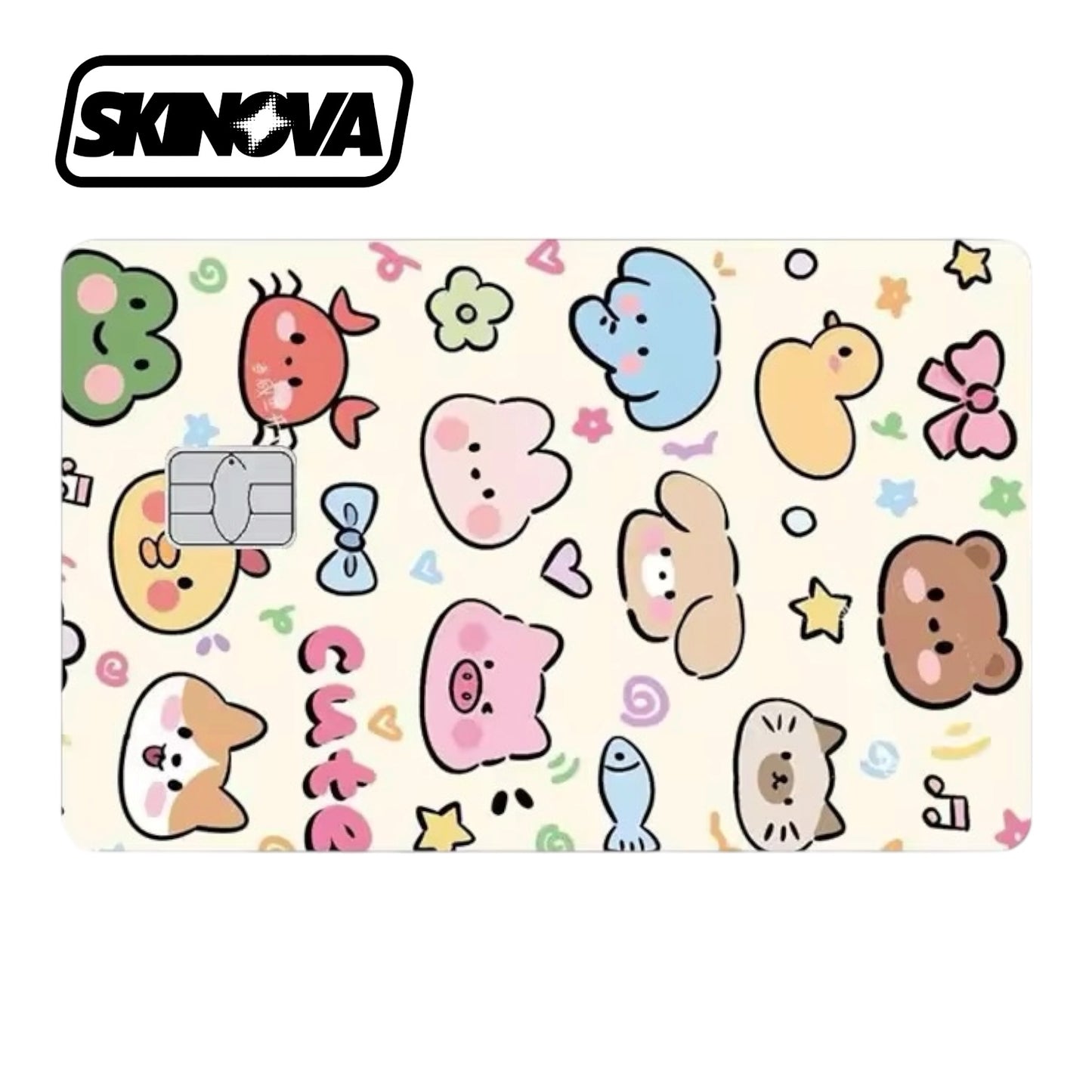 “Cute Animal Pattern” Premium Card Skin