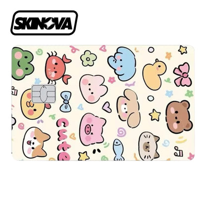 “Cute Animal Pattern” Premium Card Skin