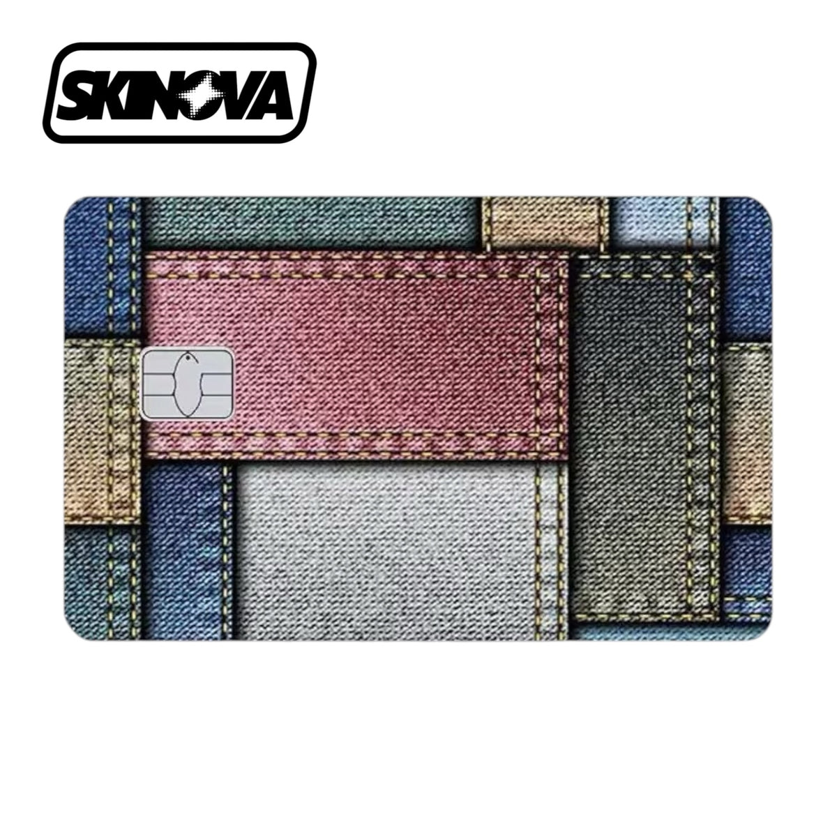 “Denim Collage” Premium Card Skin