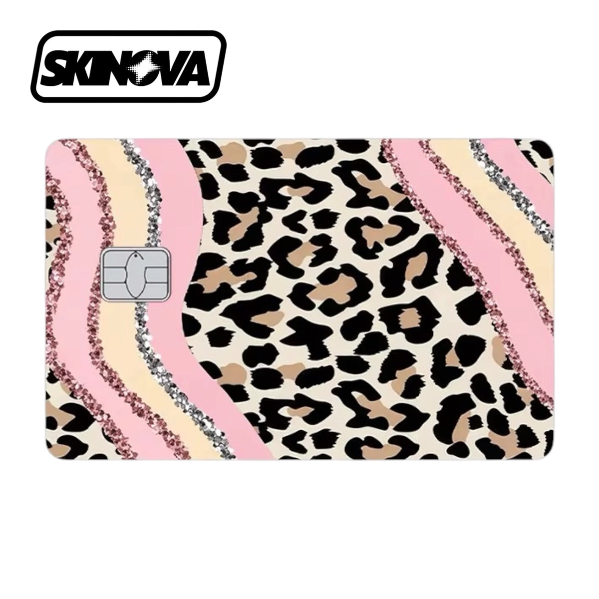 “Glitter Leopard Print” Premium Card Skin