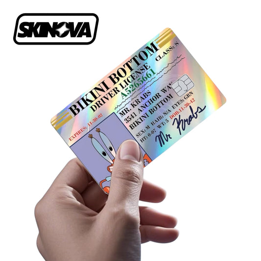 “Mr. Krabs Drivers License” Premium Card Skin