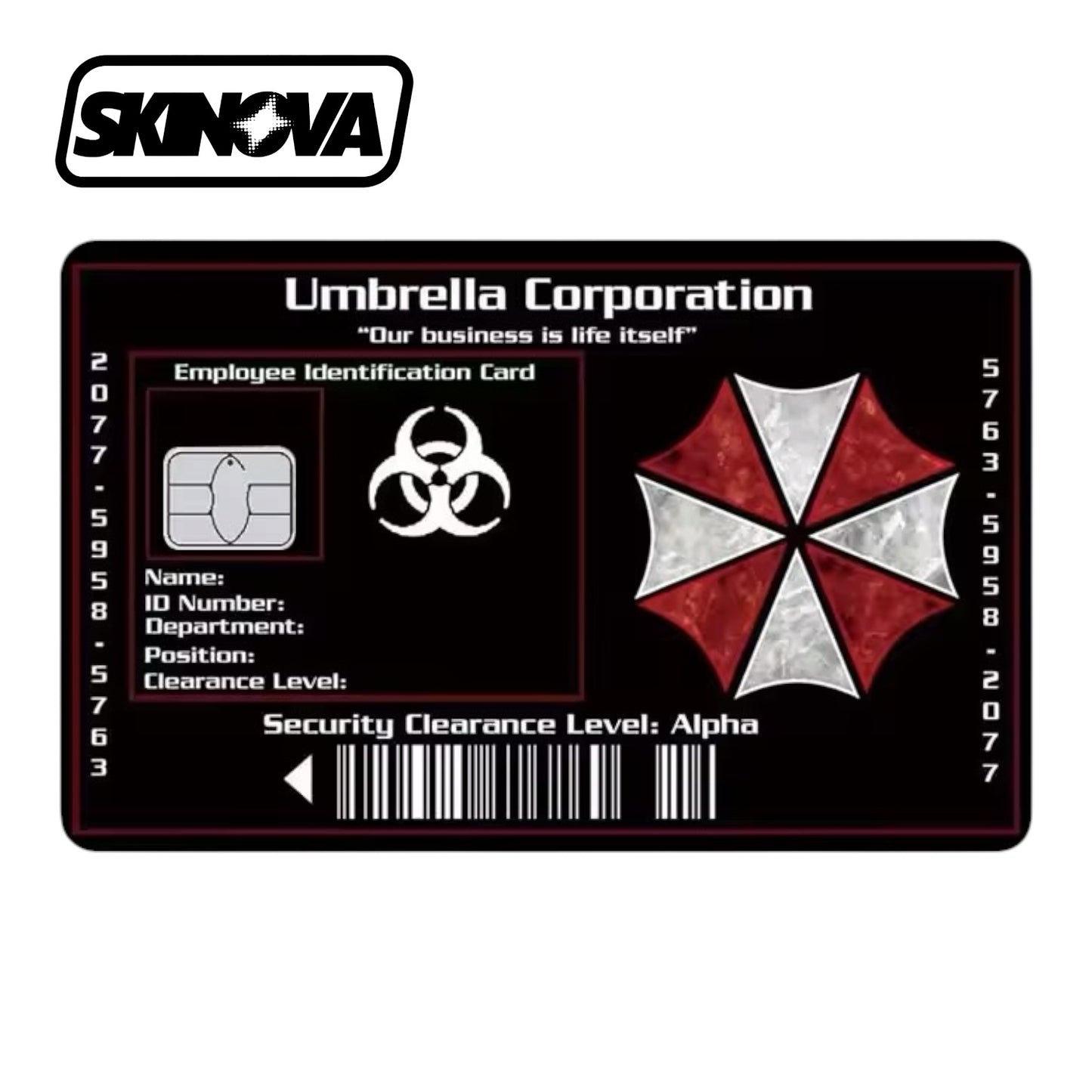 “Umbrella Corporation ID” Premium Card Skin