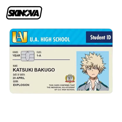 “Katsuki Bakugo Student ID” Premium Card Skin