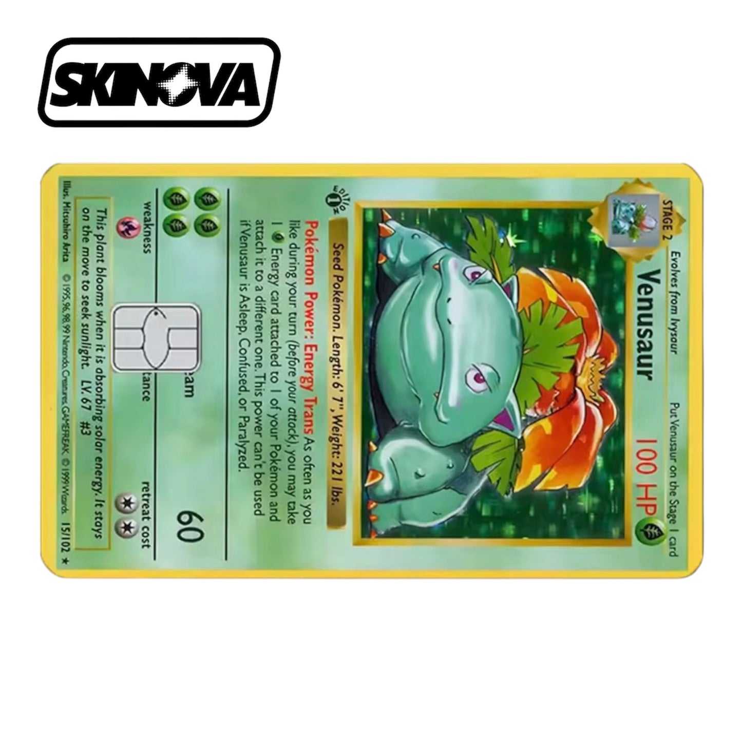 “Venusaur 1st Edition” Premium Card Skin
