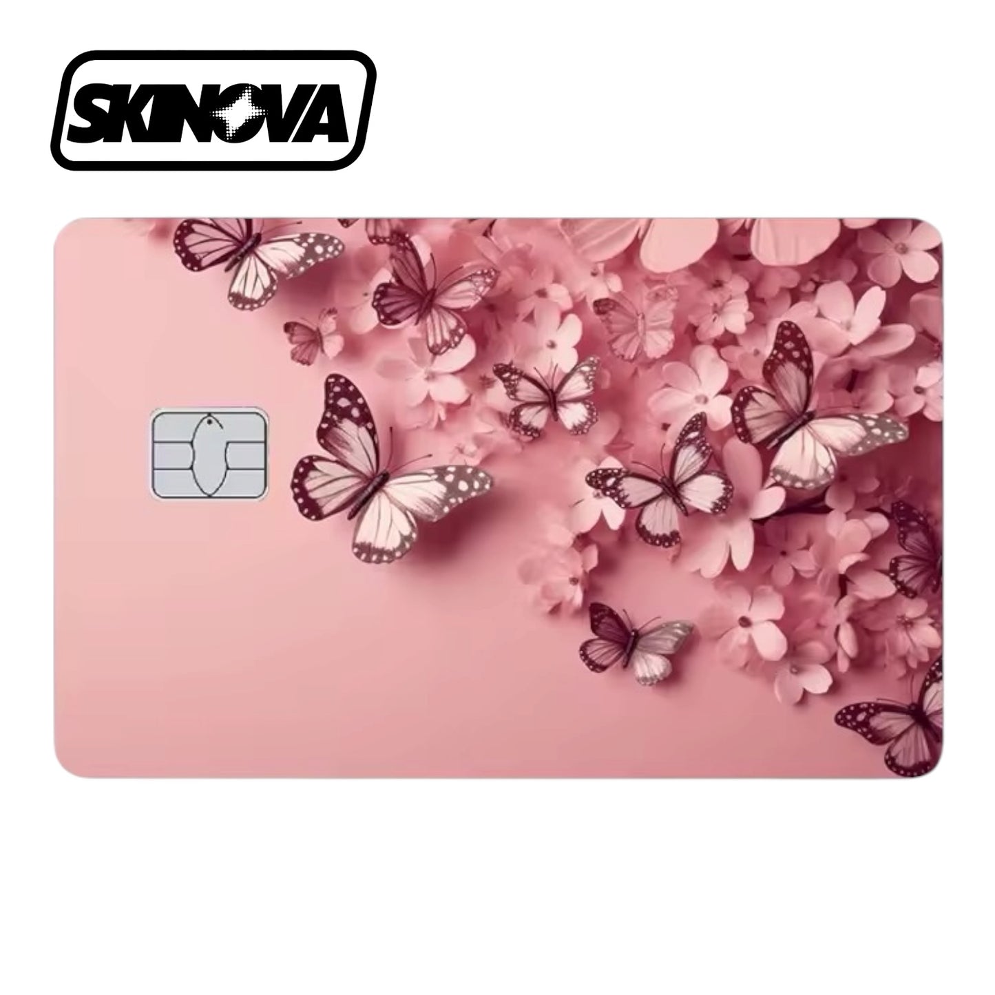 “Pink Butterflies” Premium Card Skin