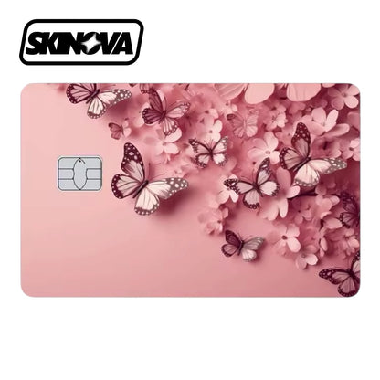 “Pink Butterflies” Premium Card Skin