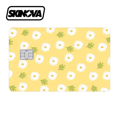 “Yellow Daisy Pattern” Premium Card Skin
