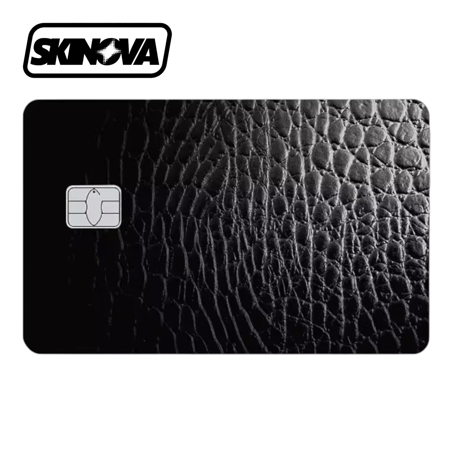 “Black Gloss Leather” Premium Card Skin