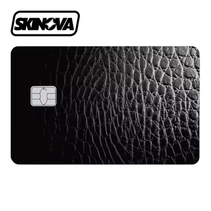 “Black Gloss Leather” Premium Card Skin