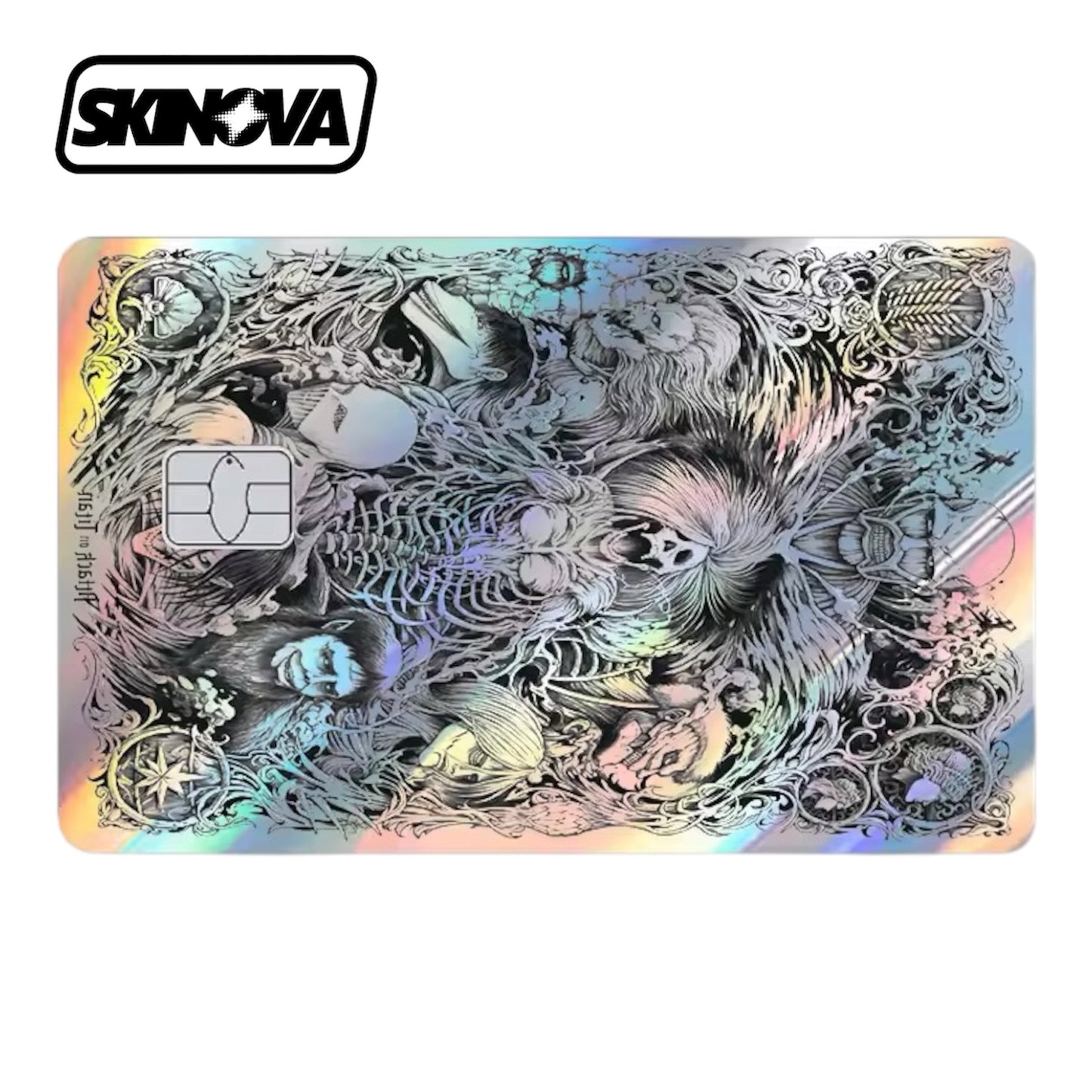 "Skull" Attack On Titan Premium Holographic Card Skin