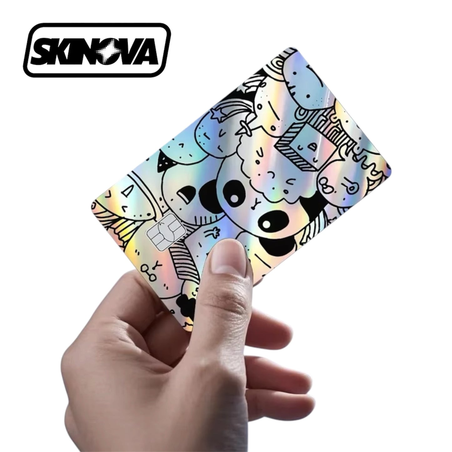 Cute Cartoon Panda Card Skin