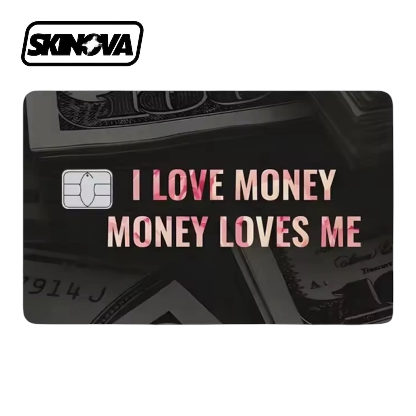 I Love Money, Money Loves Me Card Skin