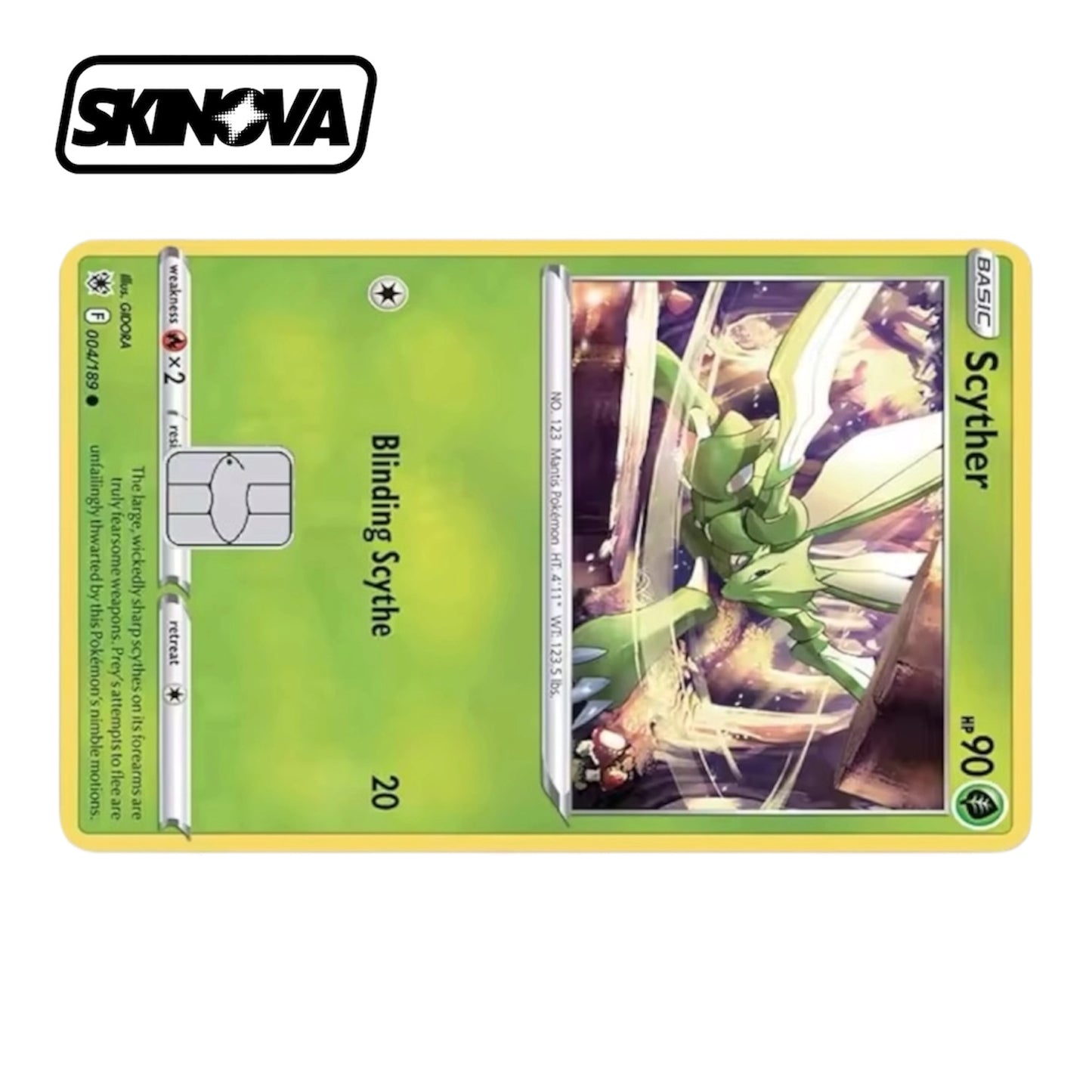 Pokemon Scyther Premium Card Skin