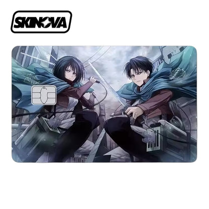 “Levi & Mikasa Attack On Titan” Premium Card Skin